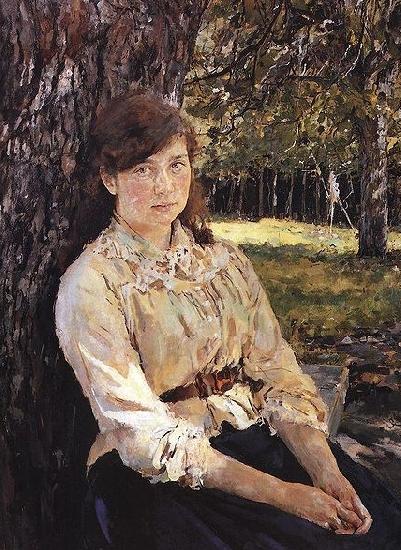 Valentin Serov Girl in the Sunlight Portrait of Maria Simonovich Sweden oil painting art